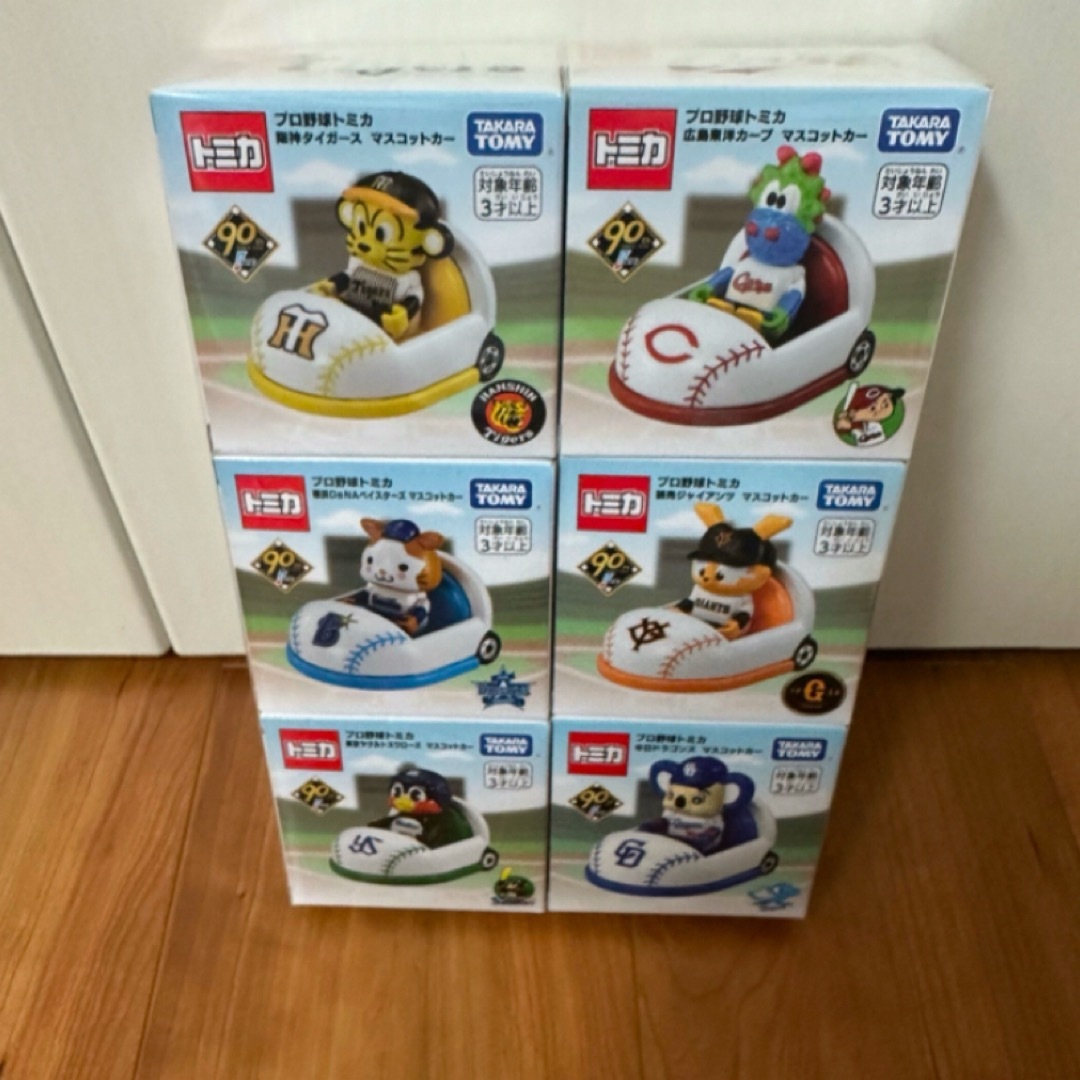 新品 プロ野球トミカ 6球団セット マスコットカー セリーグ コンプリート エンタメ/ホビーのおもちゃ/ぬいぐるみ(ミニカー)の商品写真