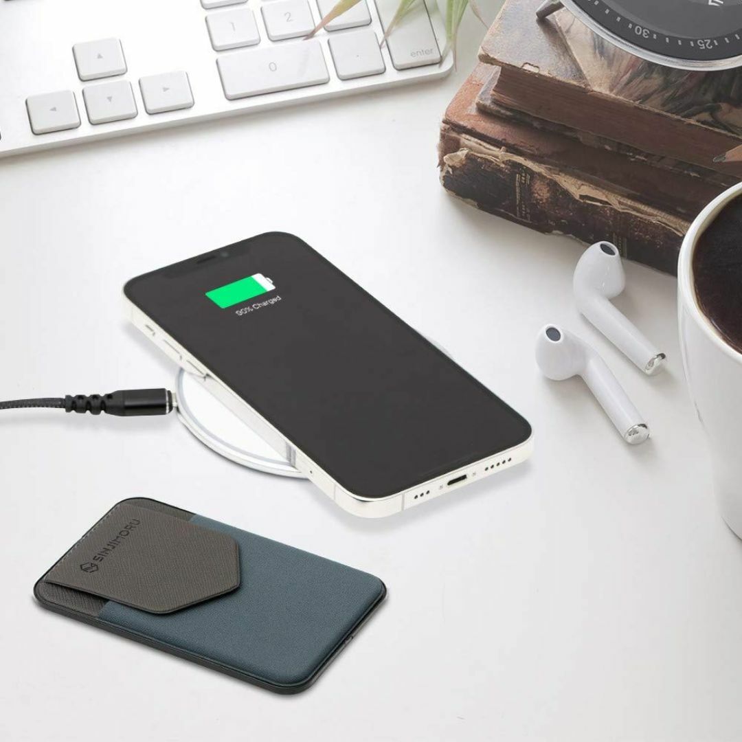 【滑り止めシリコンパッド追加】Sinjimoru Magsafe対応 iPhon スマホ/家電/カメラのスマホアクセサリー(その他)の商品写真