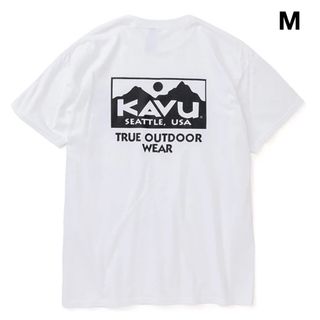 カブー(KAVU)のKAVU カブー メンズ トゥルーロゴ Tシャツ M ホワイト 新品未使用(Tシャツ/カットソー(半袖/袖なし))