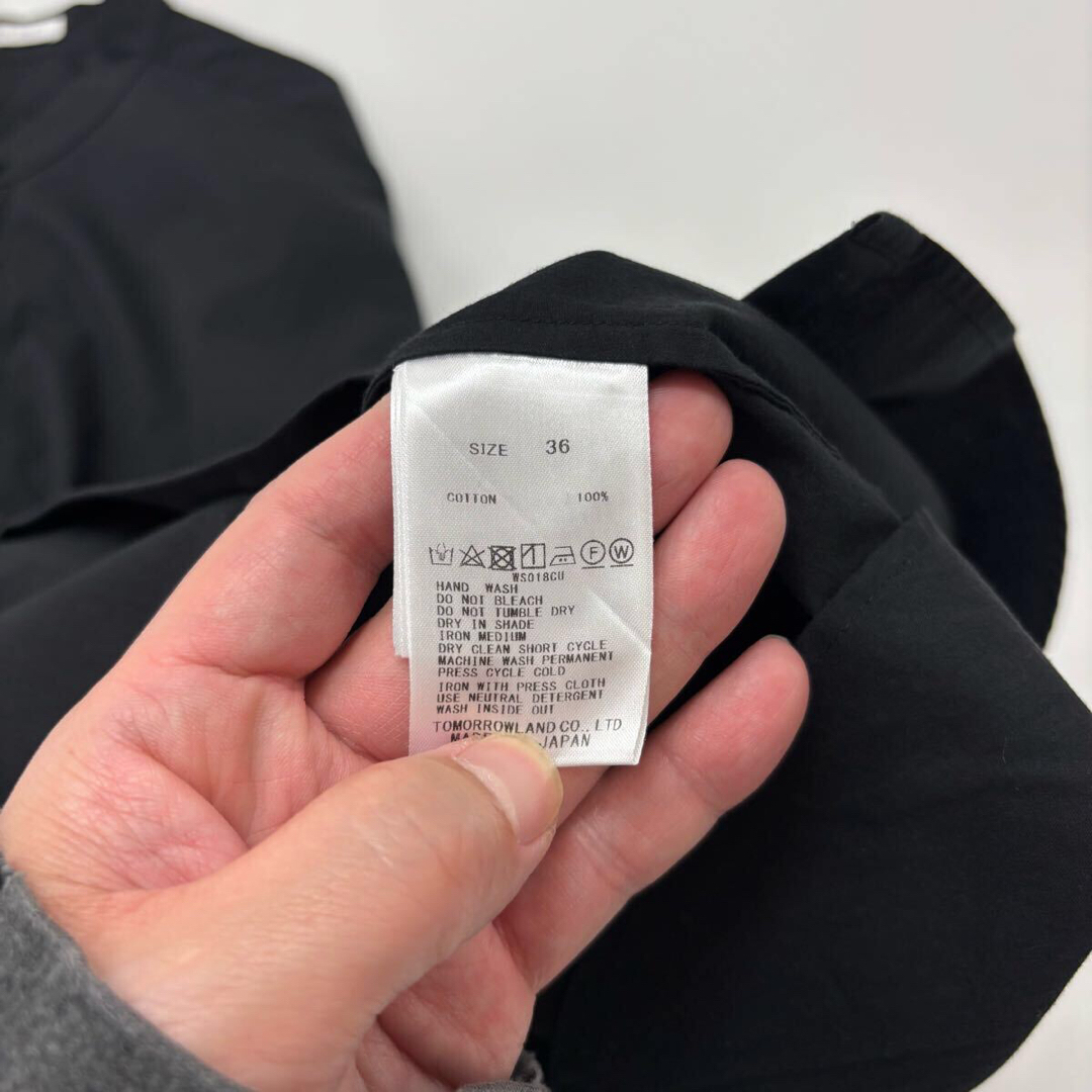 GALERIE VIE - 21ss GALERIE VIE コットン バンドカラー シャツ