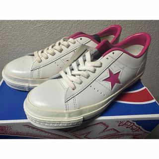 コンバース(CONVERSE)の日本製 コンバース ワンスター 白×ピンク 24.5センチ 新品(スニーカー)