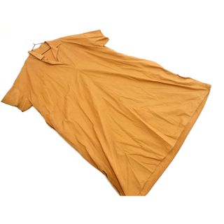 ティティベイト(titivate)のtitivate ティティベイト スキッパー シャツ ワンピース sizeM/茶 ■◆ レディース(ロングワンピース/マキシワンピース)