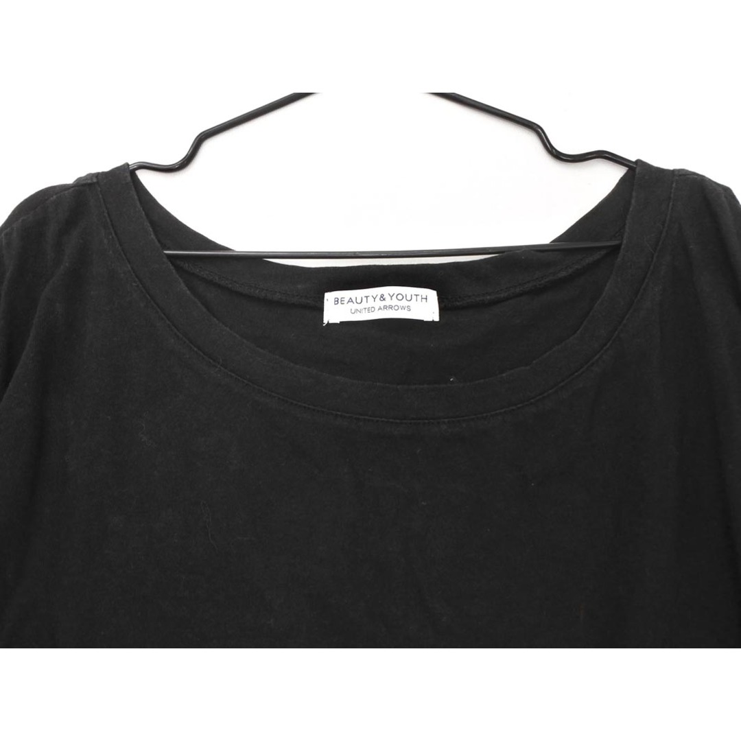 UNITED ARROWS(ユナイテッドアローズ)のBEAUTY & YOUTH ビューティ&ユース ユナイテッドアローズ 半袖 カットソー 黒 ■◆ レディース レディースのトップス(カットソー(半袖/袖なし))の商品写真
