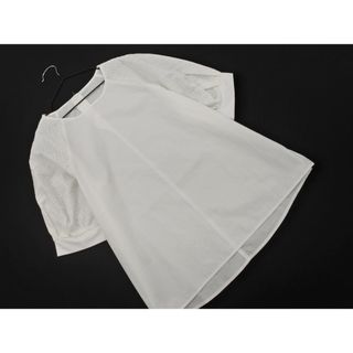 エニィスィス(anySiS)のany SiS エニィスィス カットワークレース ブラウス シャツ size2/白 ■◆ レディース(シャツ/ブラウス(長袖/七分))