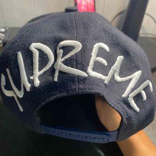 シュプリーム(Supreme)のSupreme シュプリーム 2015SS ヤンキース　キャップ　紺色(キャップ)