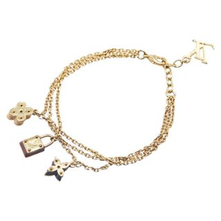 ルイヴィトン(LOUIS VUITTON)のルイ ヴィトン モノグラム ブラスレ スウィート チャーム チェーン ブレスレット M66248 メッキ レディース LOUIS VUITTON 【1-0212379】(ブレスレット/バングル)