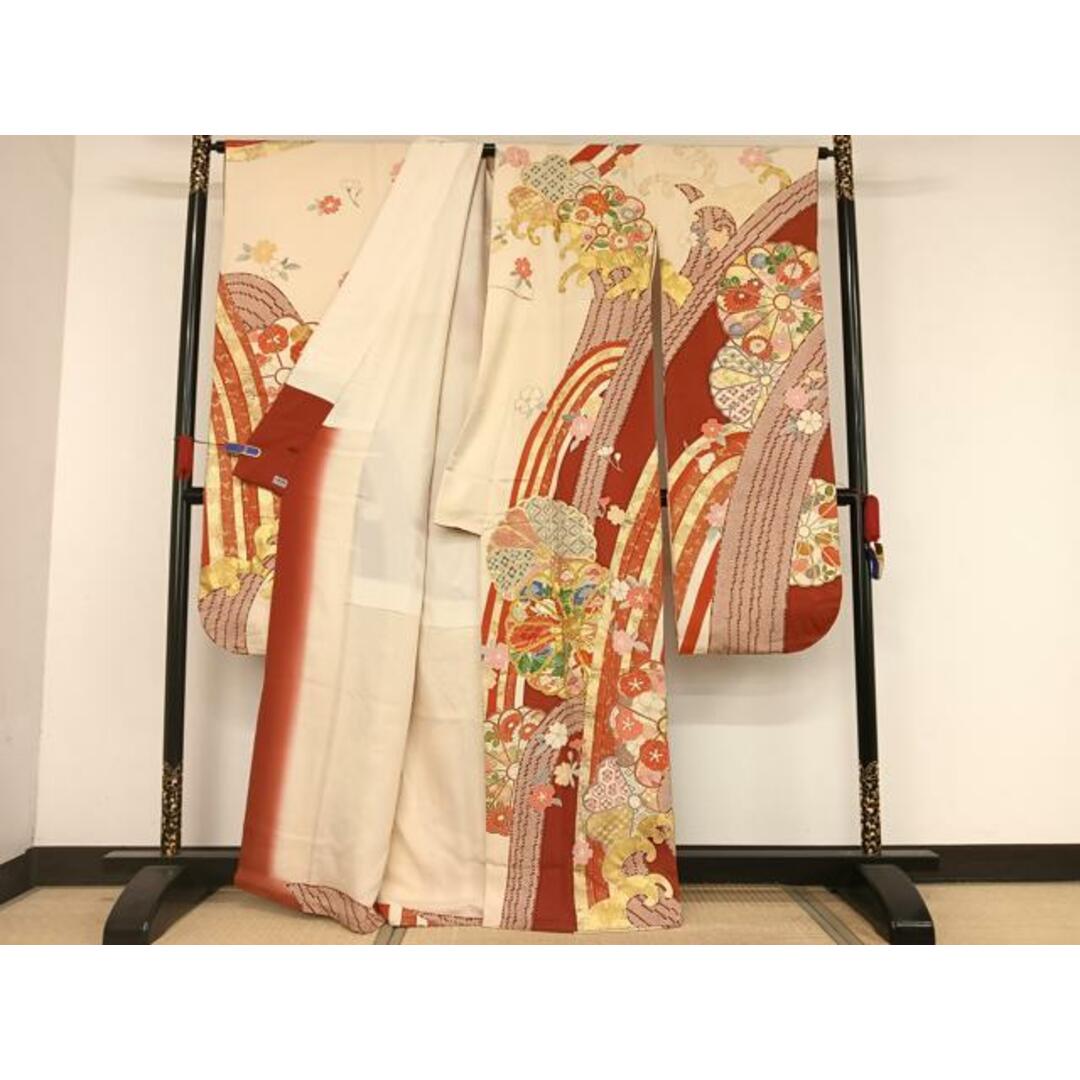 平和屋着物○創業460年・千總 振袖 駒刺繍 立波花 金糸 金彩 平和屋着物○創業460年・千總 振袖 駒刺繍 立波花 金糸 金彩