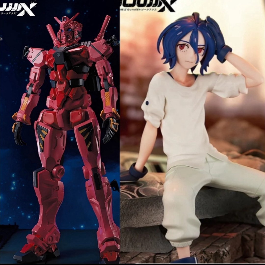機動戦士Gundam GQuuuuuuX 赤いガンダム シュウジ・イトウ 2種 エンタメ/ホビーのフィギュア(アニメ/ゲーム)の商品写真