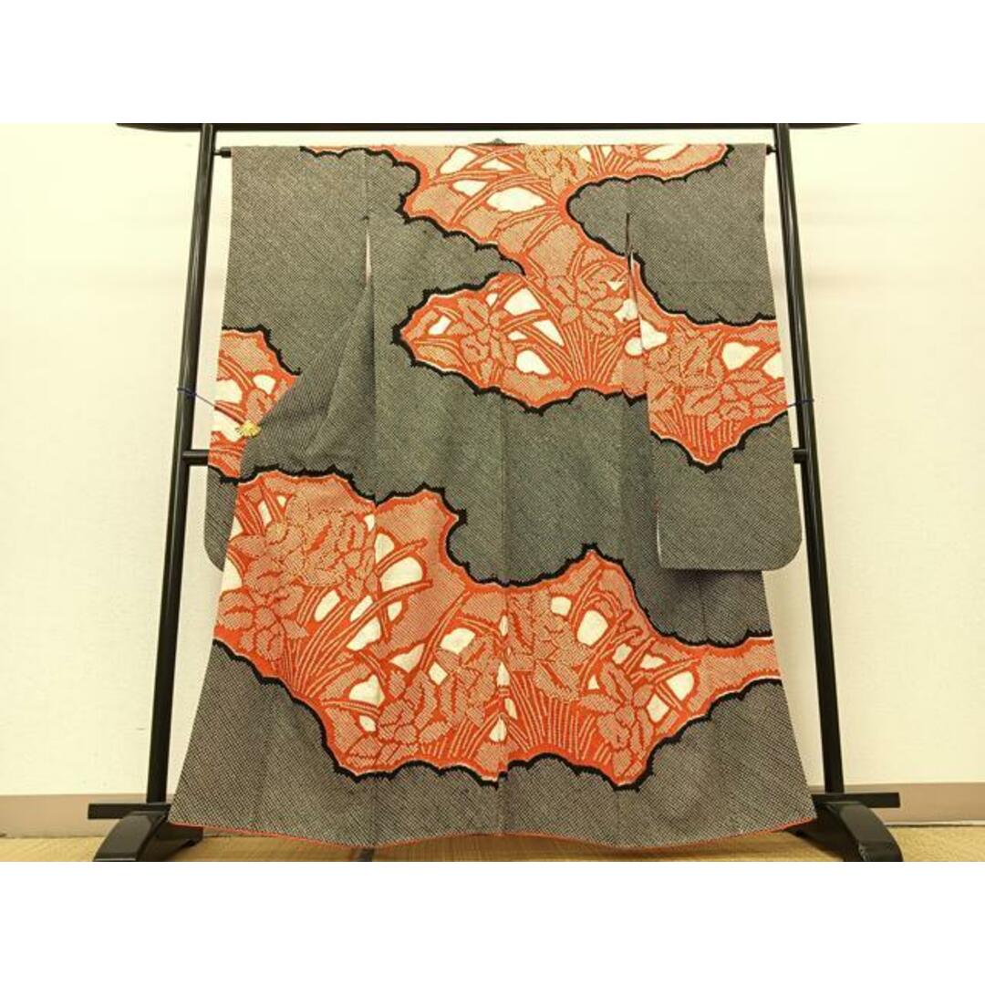 平和屋着物□豪華振袖 駒刺繍 絞り 雲隠れ花文 金糸 正絹 逸品 平和屋着物□豪華振袖 駒刺繍 絞り 雲隠れ花文 金糸 正絹 逸品