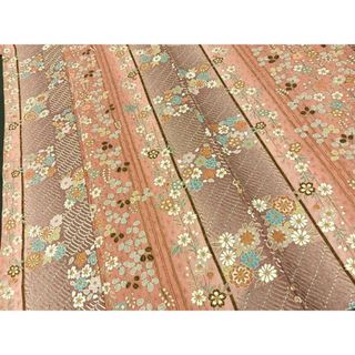 平和屋着物■上質な小紋　花間道　暈し染め　金彩　正絹　逸品　BAAS2254jr