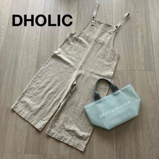 ディーホリック(dholic)のDHOLIC リネン サロペット ナチュラルベージュ(サロペット/オーバーオール)