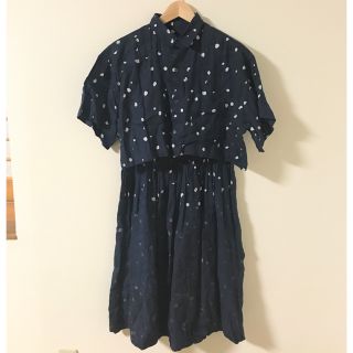 コムデギャルソン(COMME des GARCONS)の【ケリちゃんママ様専用‼︎】リネンドットセットアップ(シャツ/ブラウス(半袖/袖なし))