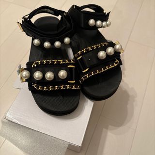 suicoke - スイコック レアカラー ベロア ベルクロ 足袋サンダル