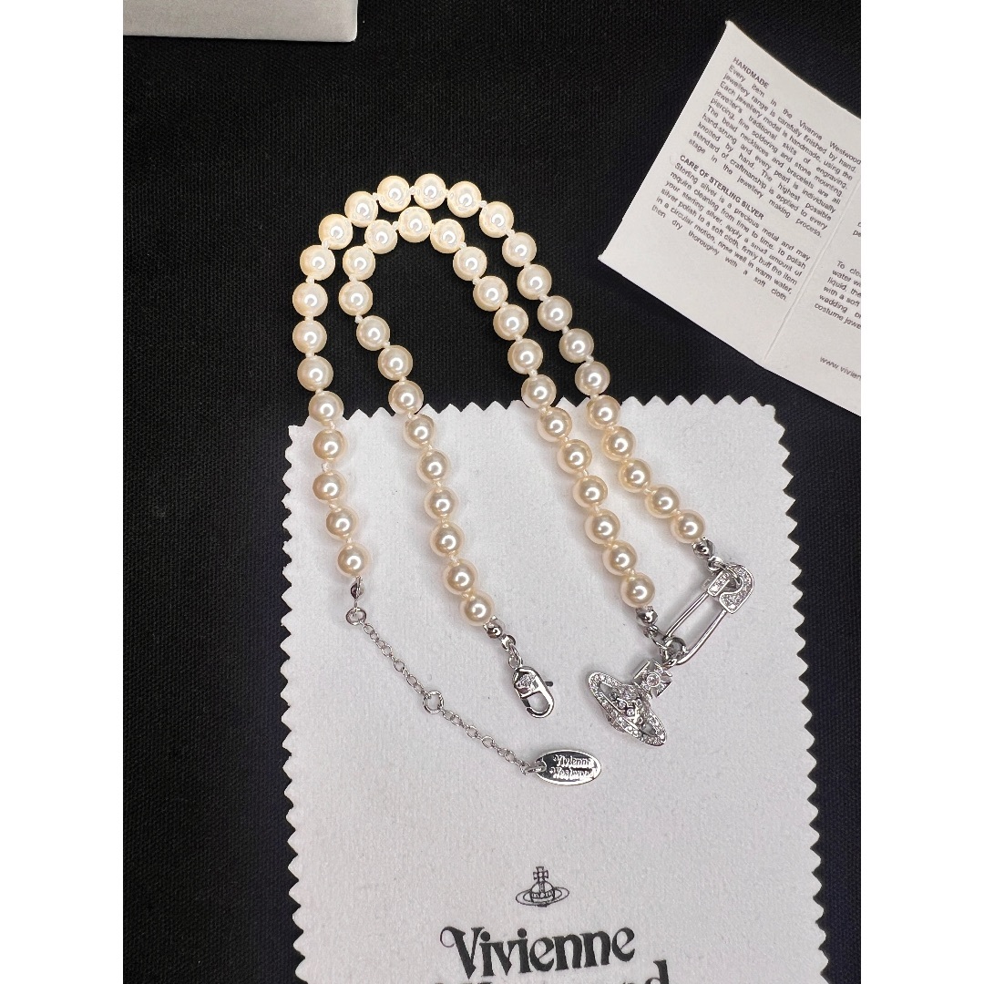 ヴィヴィアンウエストウッド 安全ピン　パールネックレス Vivienne Westwood - ヴィヴィアンウエストウッド 安全ピン