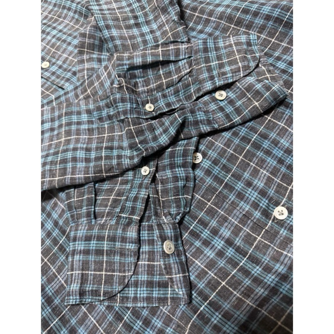 【SEAL限定商品】 GIANNETTO - GIANNETTO／リネン／タータンチェック／B.Dシャツ トップス