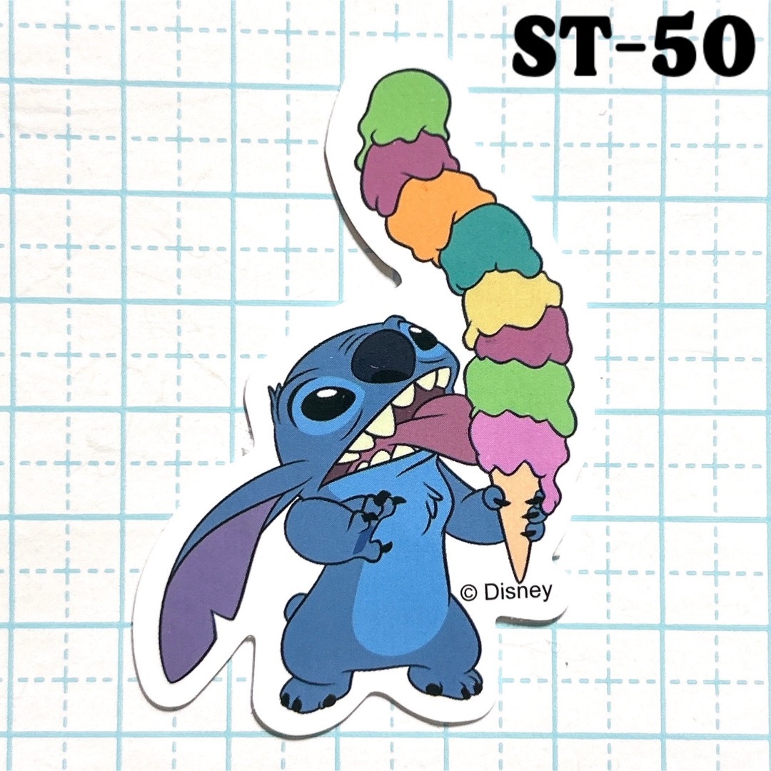リロ&スティッチ(リロアンドスティッチ)の«ST-50» リロ&スティッチ スティッチ 防水加工 シール エンタメ/ホビーのおもちゃ/ぬいぐるみ(キャラクターグッズ)の商品写真