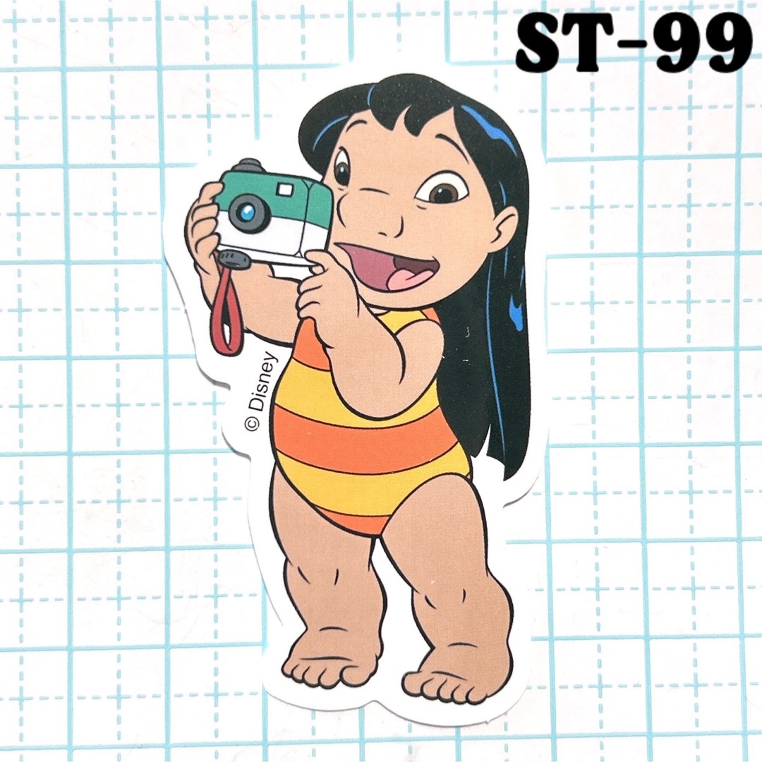 リロ&スティッチ(リロアンドスティッチ)の«ST-99» リロ&スティッチ スティッチ リロ 防水加工 シール エンタメ/ホビーのおもちゃ/ぬいぐるみ(キャラクターグッズ)の商品写真
