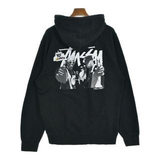 ステューシー(STUSSY)のSTUSSY ステューシー パーカー L 黒 【古着】【中古】(パーカー)
