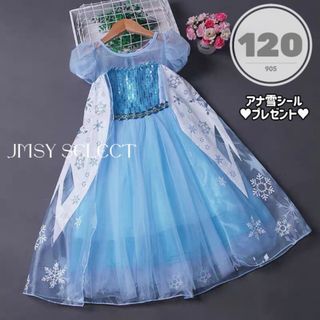 120cm▶︎エルサドレス ディズニープリンセス 半袖 プリンセス アナ雪(ドレス/フォーマル)