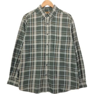 古着 90~00年代 セントジョンズベイ ST.JOHN’BAY 長袖 ボタンダウン フランネルチェックシャツ メンズL相当 /eaa551981(シャツ)