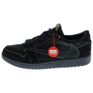 ナイキ(NIKE)のNIKE ナイキ ×TRAVIS SCOTT AIR JORDAN 1 LOW OG SP BLACK PHANTOM トラヴィススコット エアジョーダン1 ブラックファントム ローカットスニーカー US9/27cm DM7866-001(スニーカー)