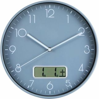 Nbdeal 掛け時計 電波時計 静音 連続秒針 おしゃれ 日付 曜日表示 直径(置時計)