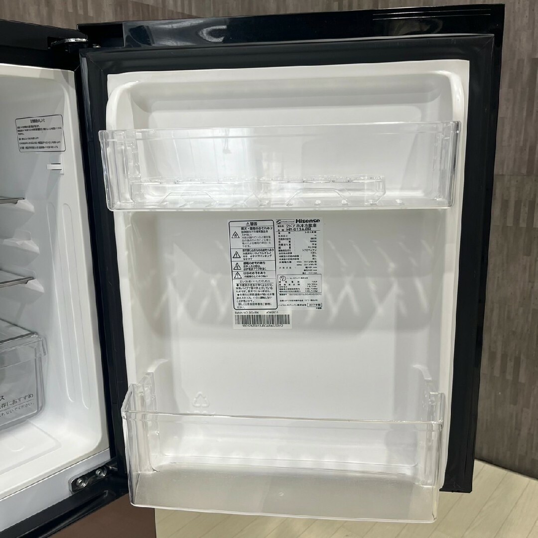 数量限定！在庫処分セール 売り切れ御免 - Hisense ハイセンス 家電 2017年 134L HR-G13A-BR 冷蔵庫 冷蔵庫・冷凍庫