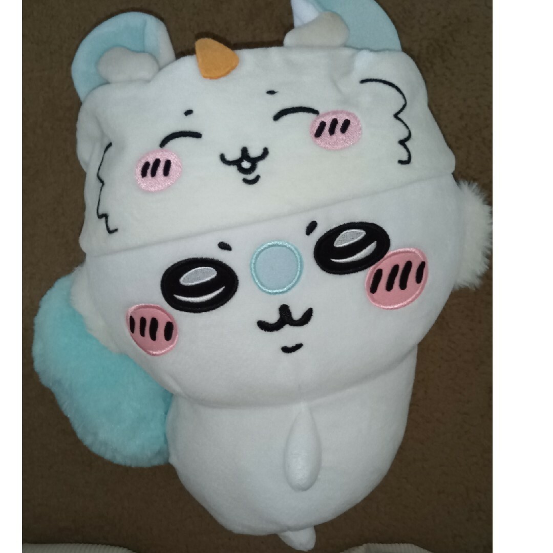 ちいかわ(チイカワ)のちいかわ モモンガ BIGぬいぐるみ あのこ ヘアバンド エンタメ/ホビーのおもちゃ/ぬいぐるみ(ぬいぐるみ)の商品写真