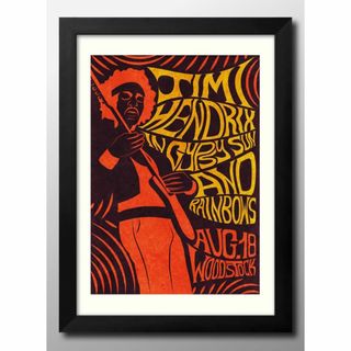 12766■A3 アート ポスター『ジミー・ヘンドリツクス』絵画 マット(その他)