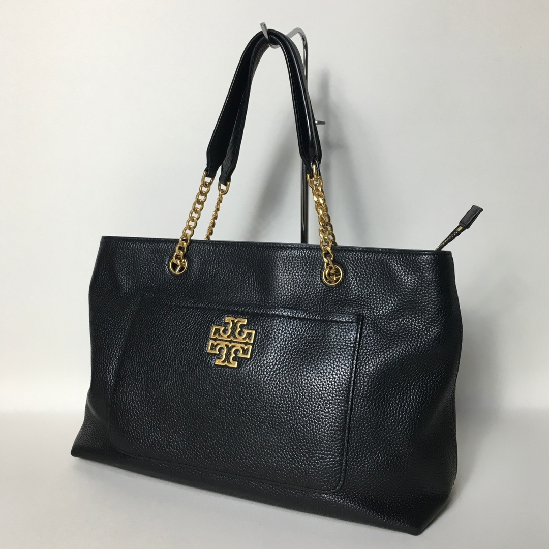 トリーバーチ TORY BURCH ロゴ ショルダー ブラック レザー 2WAY