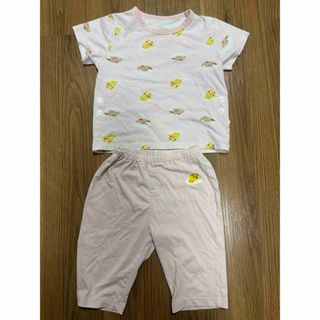ユニクロ(UNIQLO)のユニクロ　ピカチュウ　ポケモン　ドライパジャマ　100 ピンク(パジャマ)