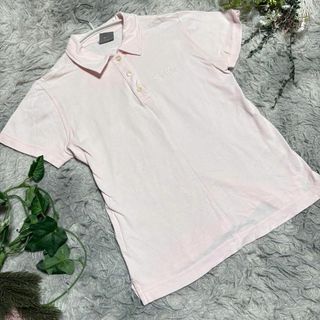 ナイキ(NIKE)の【NIKE】 ピンク 半袖ポロシャツ S ナイキ(ポロシャツ)
