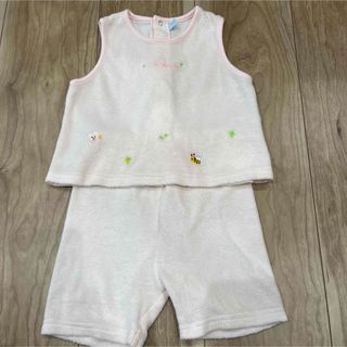 mikihouse - ミキハウス ベビー服 薄いピンク タオル生地 セットアップ