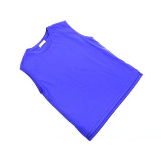 ユナイテッドアローズ(UNITED ARROWS)のBEAUTY & YOUTH ビューティ&ユース ユナイテッドアローズ サイドスリット ノースリーブ カットソー 青 ■◆ レディース(カットソー(半袖/袖なし))