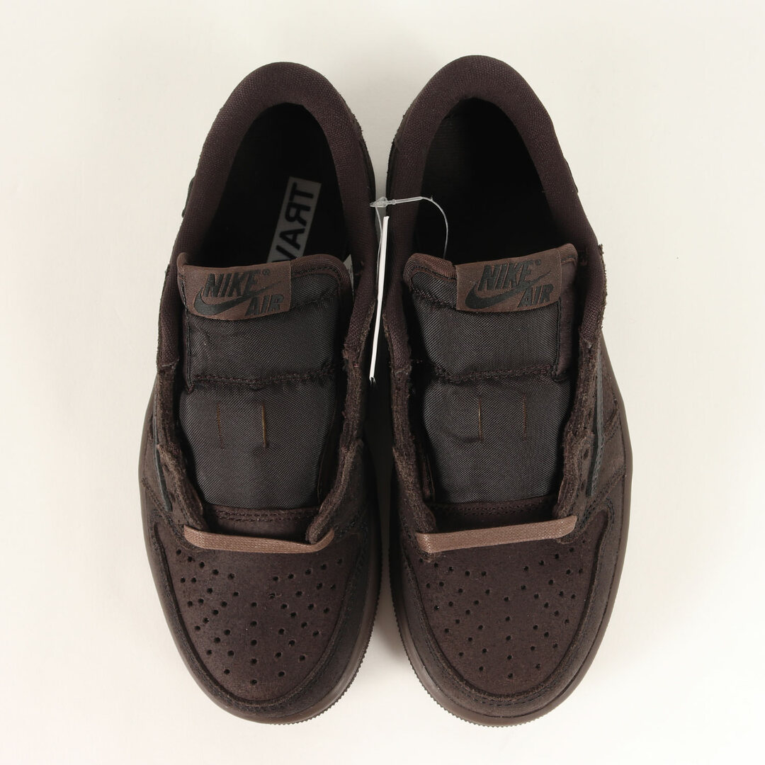 NIKE(ナイキ)のNIKE ナイキ サイズ:23.0cm / TRAVIS SCOTT AIR JORDAN 1 LOW OG SP VELVET BROWN (DM7866-202) / トラビススコット エアジョーダン1 ロー ベルベッド ブラウン / ダークモカ ブラック / US4 / ローカット スニーカー 【メンズ】【中古】 レディースの靴/シューズ(スニーカー)の商品写真
