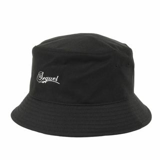 【新品】SEQUEL シークエル ハット サイズ:59cm / 23AW ロゴ刺繍 バケットハット (BUCKET HAT) / ブラック 黒 / ブランド 帽子【メンズ】(ハット)