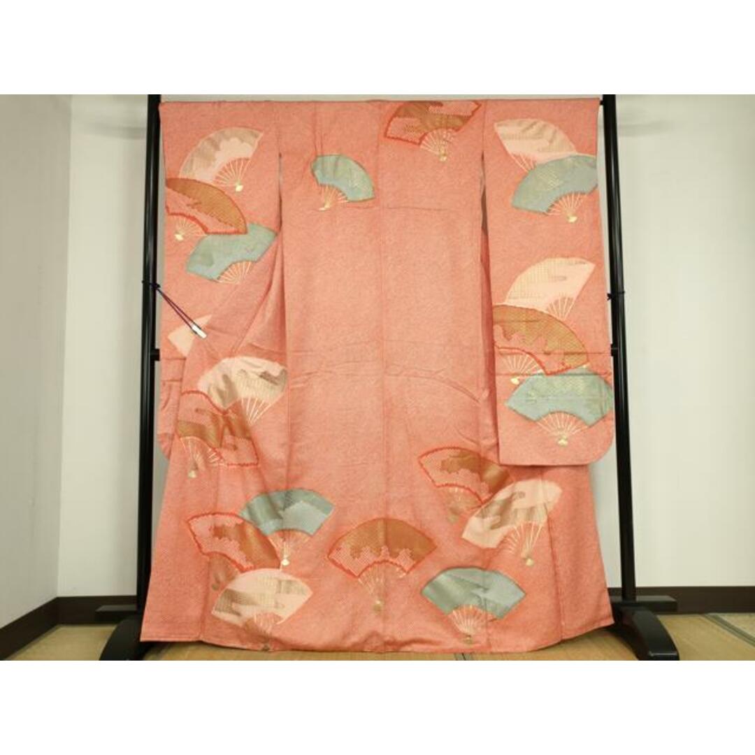 平和屋着物□豪華振袖 絞り 扇面吉祥文 金彩 正絹 逸品 平和屋着物□豪華振袖 絞り 扇面吉祥文 金彩 正絹 逸品