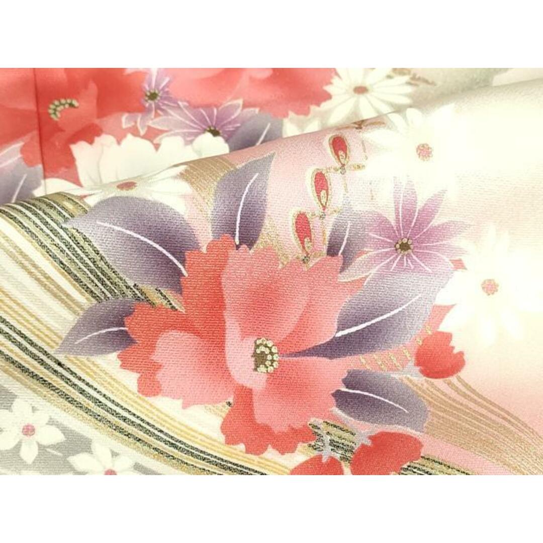 平和屋着物□豪華振袖 舞蝶花文 暈し染め 金銀彩 正絹 逸品 平和屋着物□豪華振袖 舞蝶花文 暈し染め 金銀彩 正絹 逸品