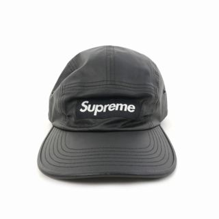 シュプリーム(Supreme)のシュプリーム SUPREME 帽子 キャップ 16AW 羊革 ブラック 黒(その他)