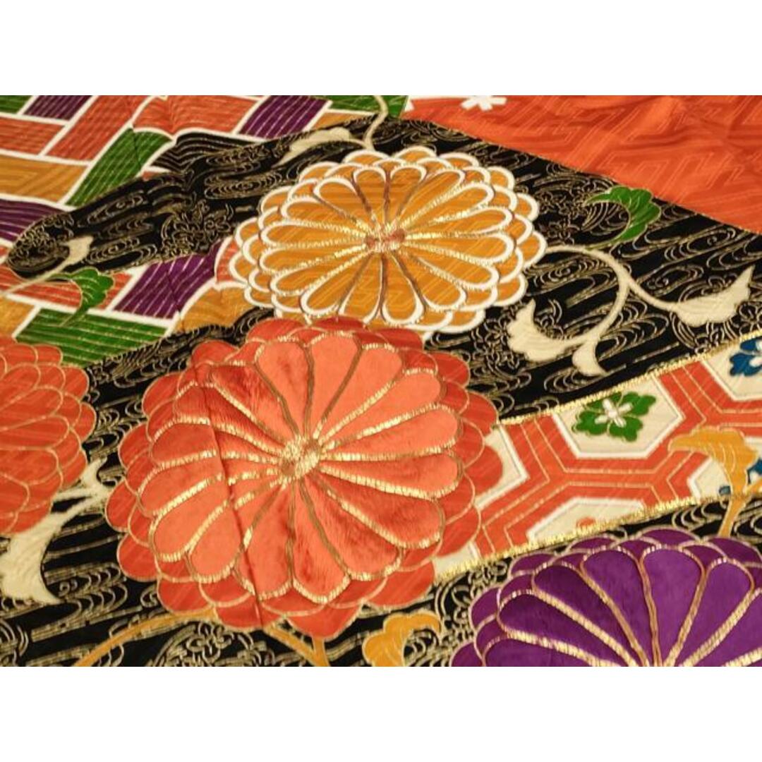 平和屋着物□豪華振袖 駒刺繍 吉祥花文 金彩 正絹 逸品 平和屋着物□豪華振袖 駒刺繍 吉祥花文 金彩 正絹 逸品