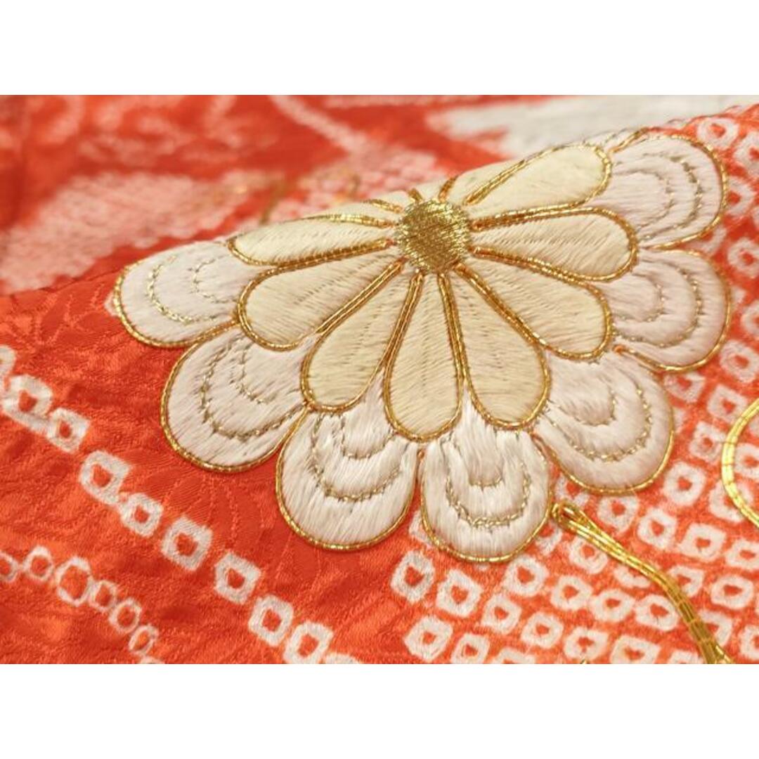 平和屋着物□豪華振袖 駒刺繍 絞り 束ね熨斗花文 金糸 正絹 逸品 平和屋着物□豪華振袖 駒刺繍 絞り 束ね熨斗花文 金糸 正絹 逸品