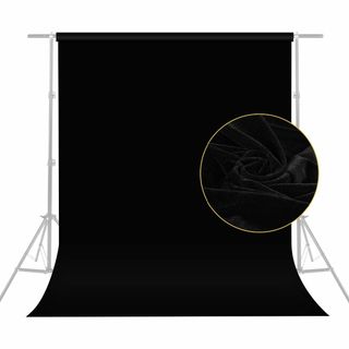 Meking 背景布 黒 2m X 3m 暗幕 無反射 不透明 バックスクリーン