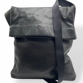 アニエスベー(agnes b.)の極美品　agnes b. アニエスべー　ショルダーバッグ　レザール　本革　黒(ショルダーバッグ)