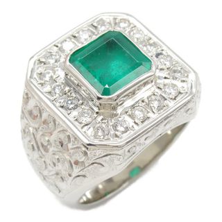ジュエリー JEWELRY エメラルド ダイヤモンド リング リング・指輪 ジュエリー Pt900プラチナ ダイヤモンド エメラルド レディース グリーン系 / クリア系 ｴﾒﾗﾙﾄﾞ 45.8g 【中古】(リング(指輪))