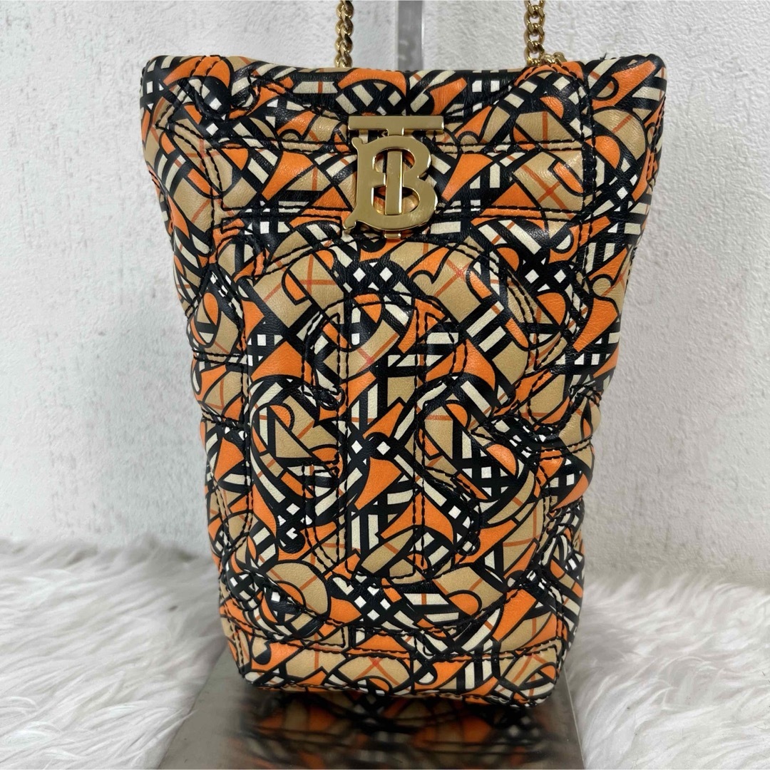 バーバリー ラムスキン ローラ キルティング ショルダーバッグ 送料関税込☆Burberry キルティングレザー ローラバッグ☆超人気