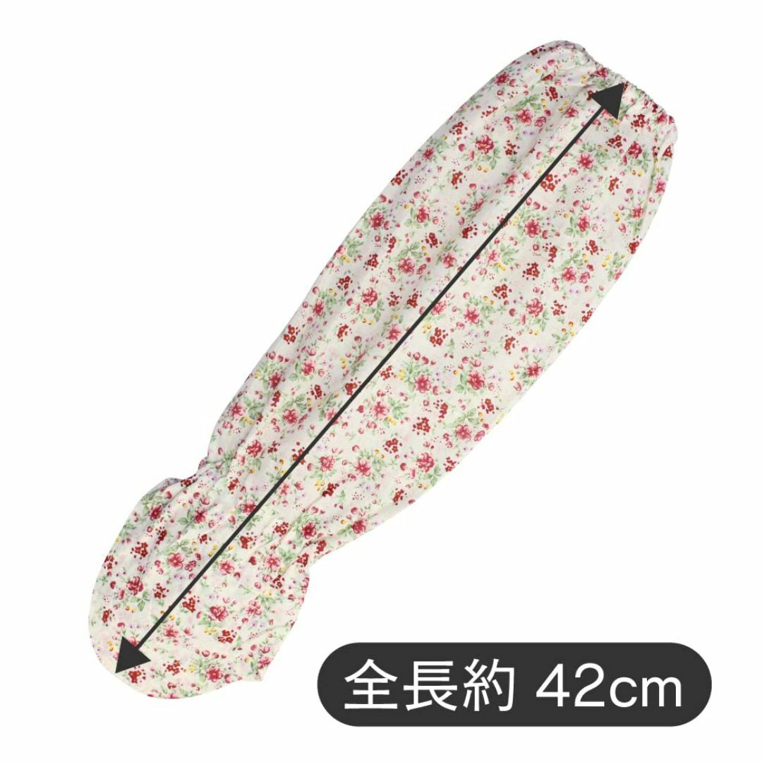 おたふく手袋 腕カバー手甲付 プリント 花柄 N-891 その他のその他(その他)の商品写真