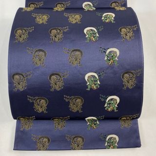 袋帯 美品 逸品 お太鼓柄 正絹 【中古】(帯)