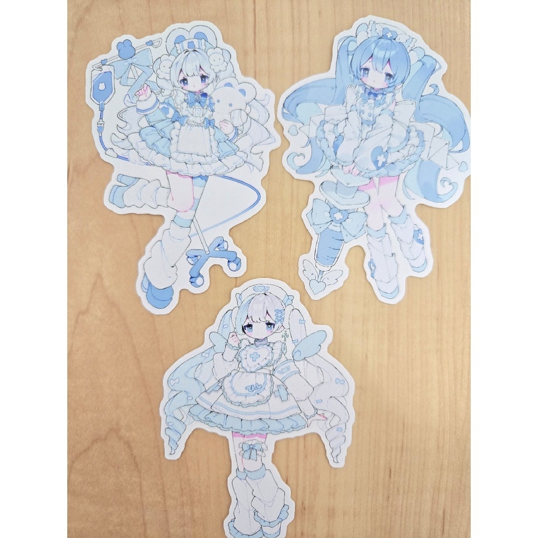 天使界隈系 女の子 ステッカー エンタメ/ホビーのおもちゃ/ぬいぐるみ(キャラクターグッズ)の商品写真
