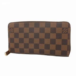 ルイヴィトン(LOUIS VUITTON)の【5ee7169】ルイヴィトン 長財布 ダミエ ジッピーウォレット N60015 エベヌ【中古】メンズ レディース ユニセックス(財布)