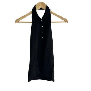 ラルフローレン(Ralph Lauren)のRalphLauren(ラルフローレン) ノースリーブポロシャツ サイズL レディース美品  - 黒(ポロシャツ)